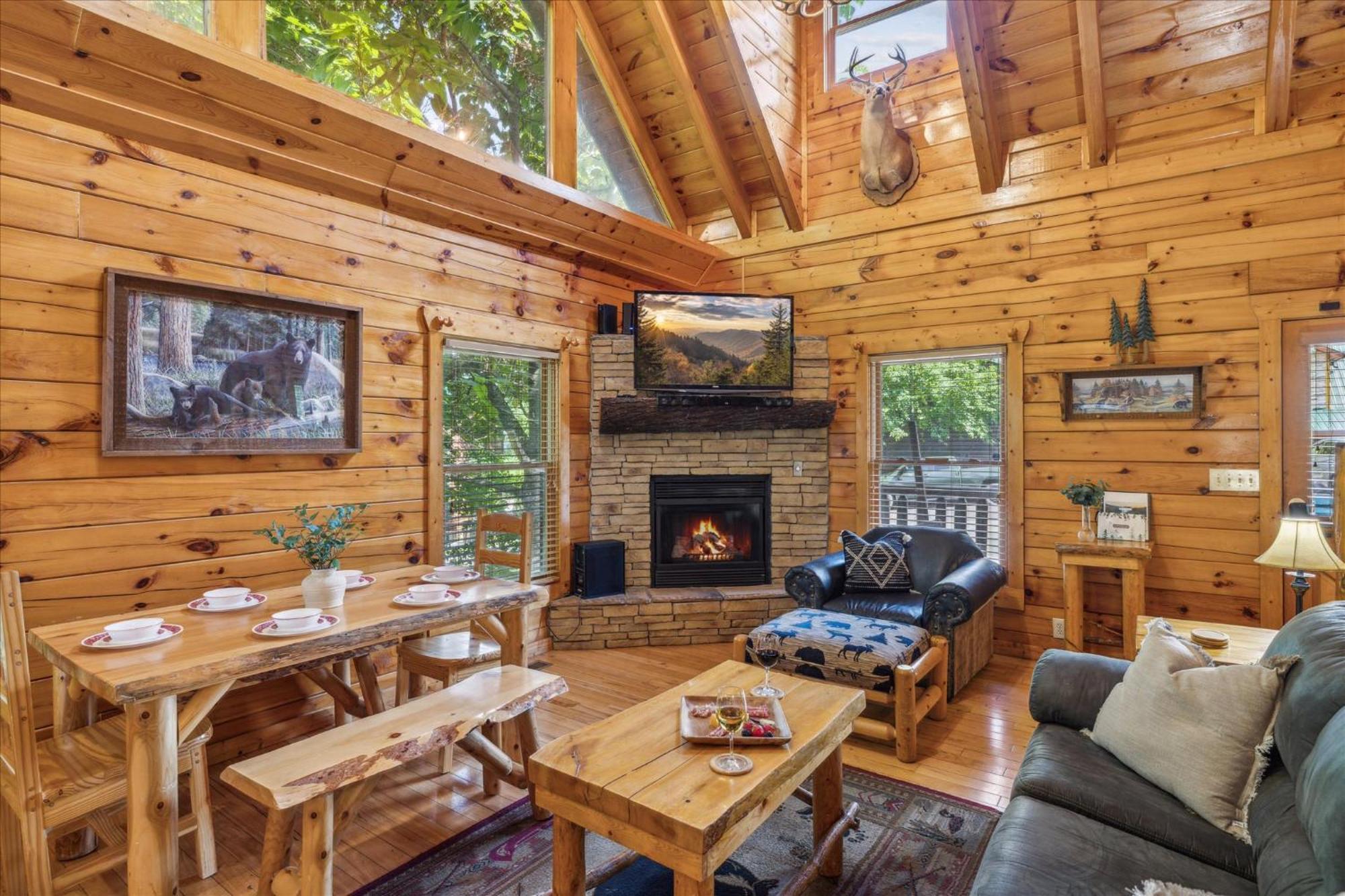 Sleepy Willow Cabin Севьервилл Экстерьер фото